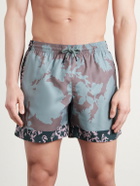 Dries Van Noten - Straight-Leg Mid-Length Printed Swim Shorts - Blue