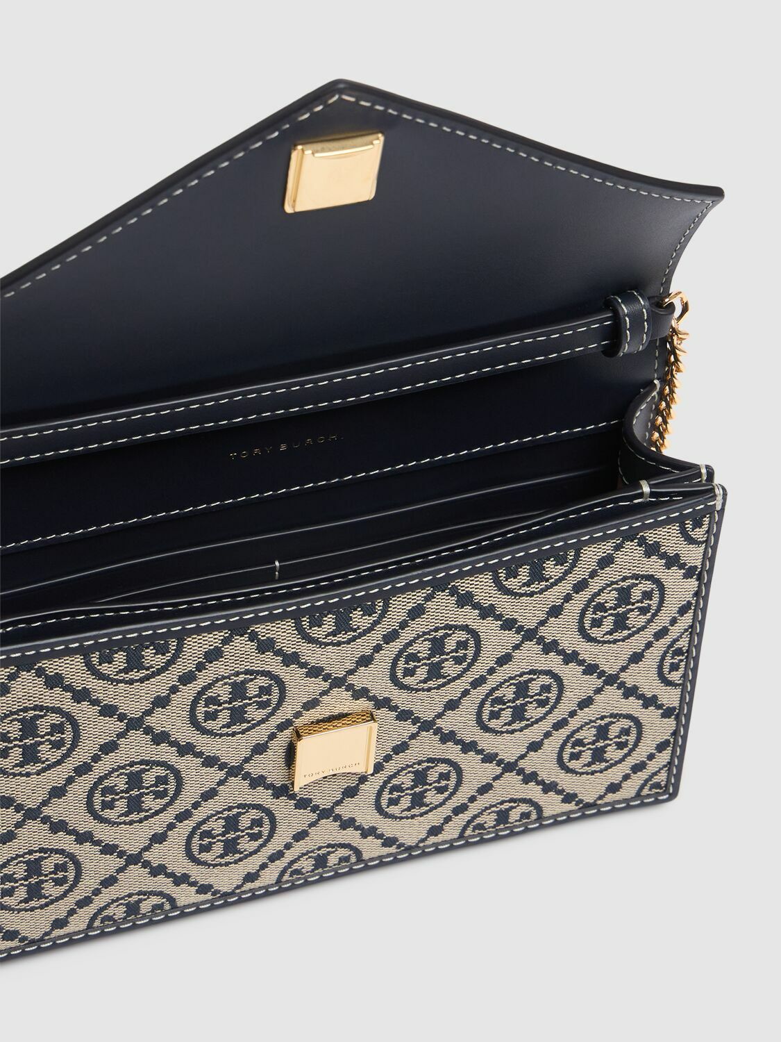 TORY BURCH T Monogram Envelope Chain Wallet Tory Burch