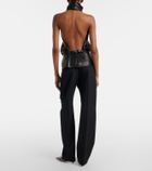 Khaite Mita virgin wool straight pants