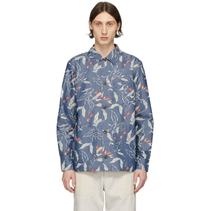 Photo: rag and bone Indigo Flower Mace Shirt