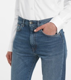 Toteme - Mid-rise twisted-seam straight jeans