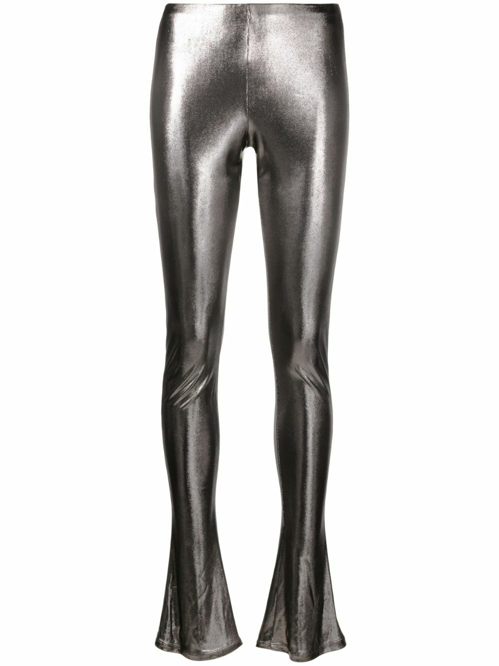 Slinky Flared Trousers - Gray main image 0
