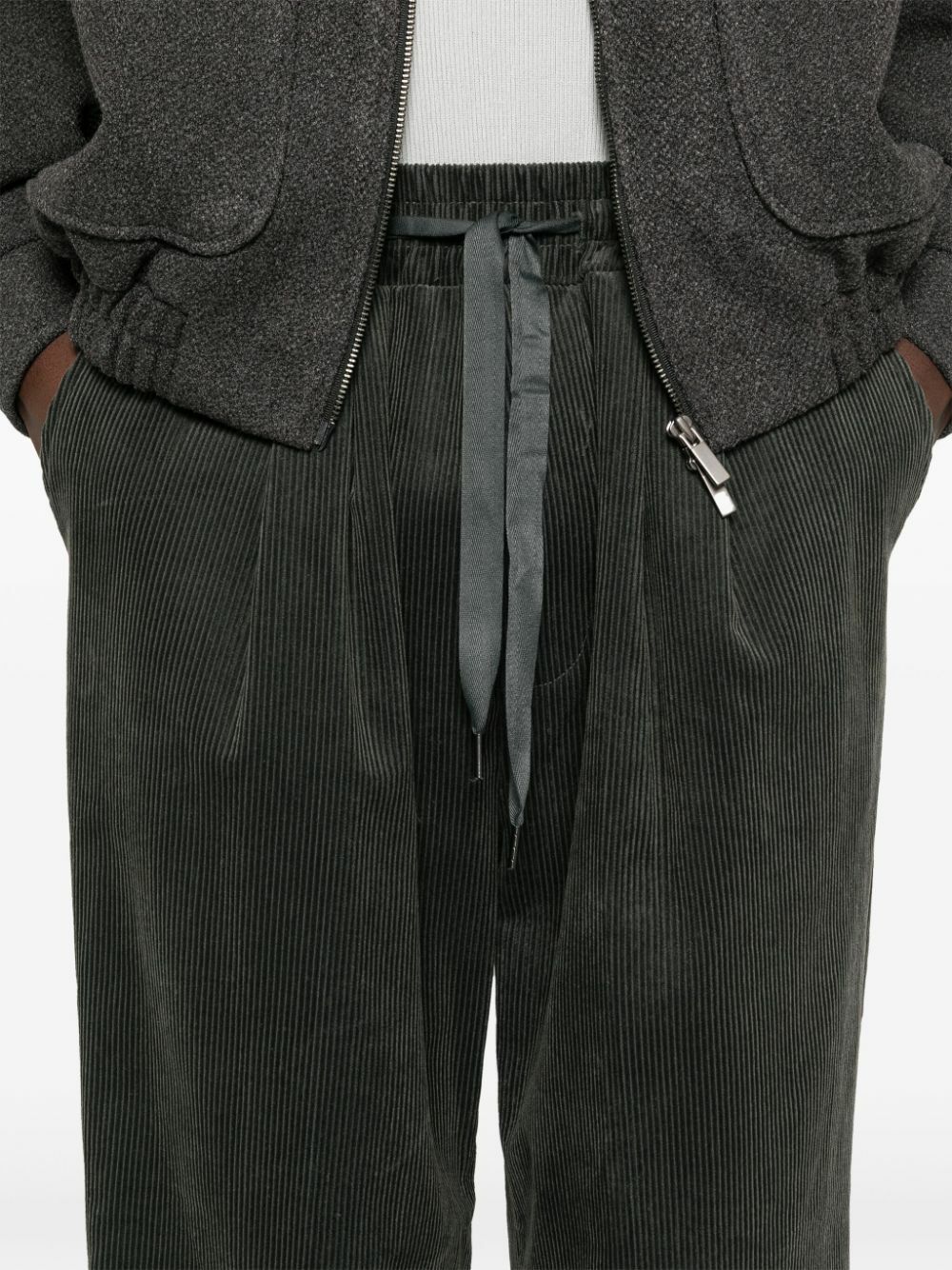 The Frankie Shop Grey Corduroy Trousers