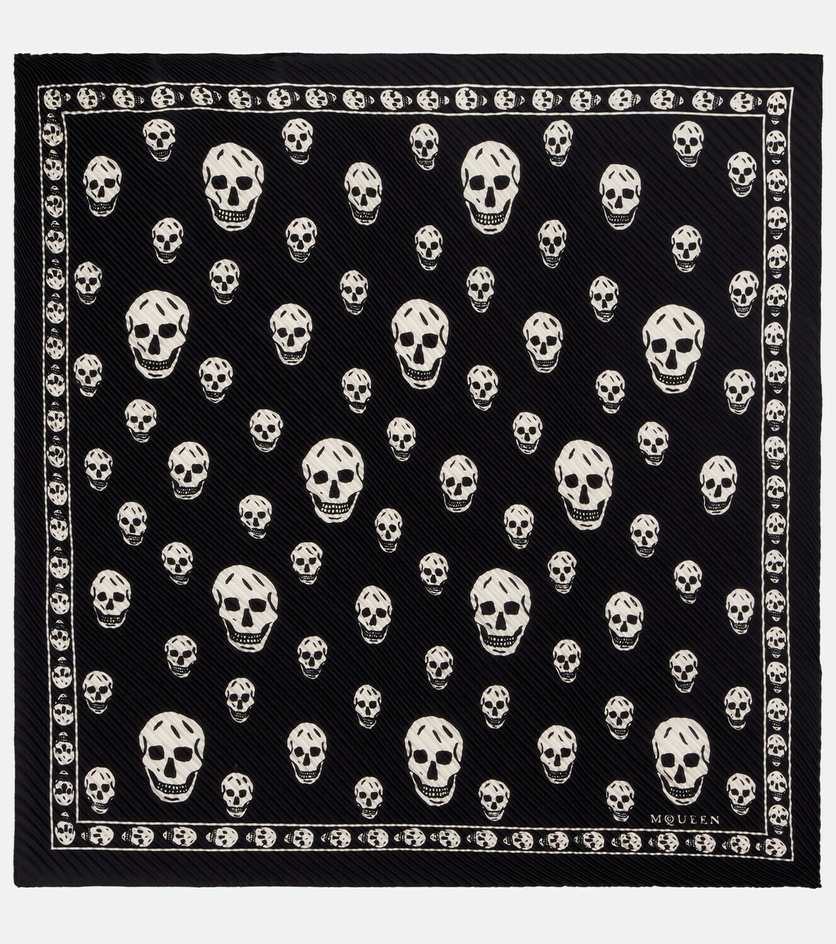 McQueen Skull silk scarf