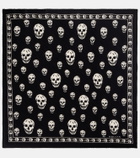 McQueen Skull silk scarf