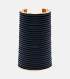 Alaïa Leather-trimmed cuff bracelet