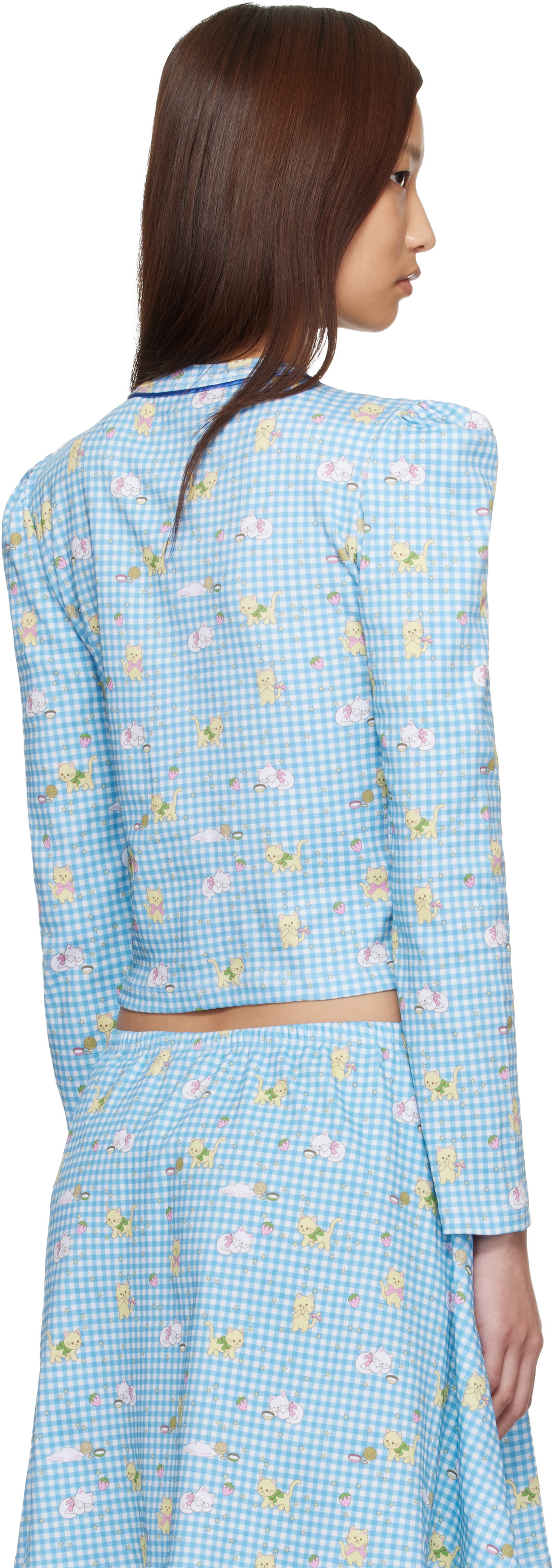 Sandy Liang Blue Nova Cardigan