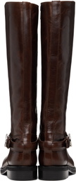 Coperni Brown Belt Cavalier Tall Boots