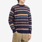 Howlin by Morrison Men's Howlin' A Woolen Wonder Fair Isle Jumper in Navy