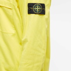 Stone Island Men's Supima Cotton Twill Stretch-TC Zip Shirt Jacket in Yellow