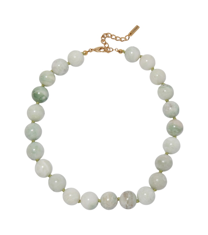 Photo: Jennifer Behr Louisa 18kt gold-plated embellished necklace