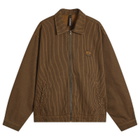 No Problemo Men's Striped Nayoko Jacket in Brown