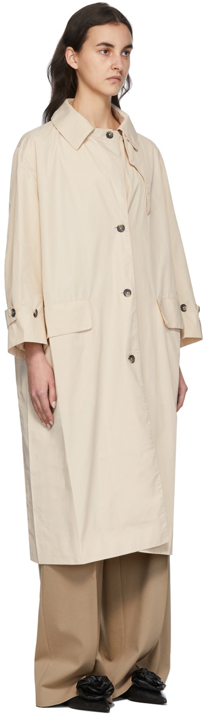 Rokh Beige Deckard Trench Coat Rokh