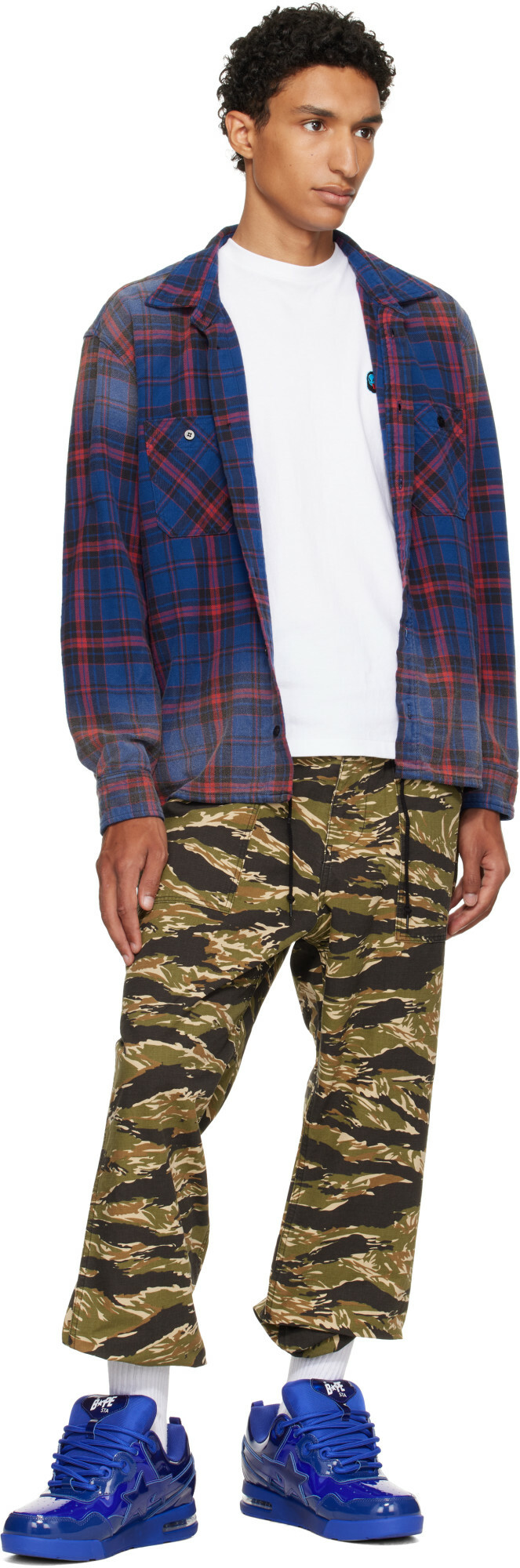 BAPE Navy FLIP STA #1 Sneakers