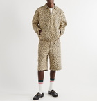 Gucci - Leopard-Jacquard Cotton-Blend Bomber Jacket - Neutrals