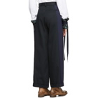 Ovelia Transtoto Black and Navy Cooper Chino Trousers