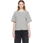 Citizens of Humanity Off-White & Navy Goldie T-shirt