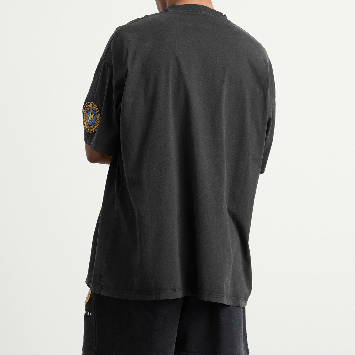 Balenciaga Men's Uniform Merch Dry Jersey Oversized T-Shirt Balenciaga Men's Uniform Merch Dry Jersey Oversized T-Shirt