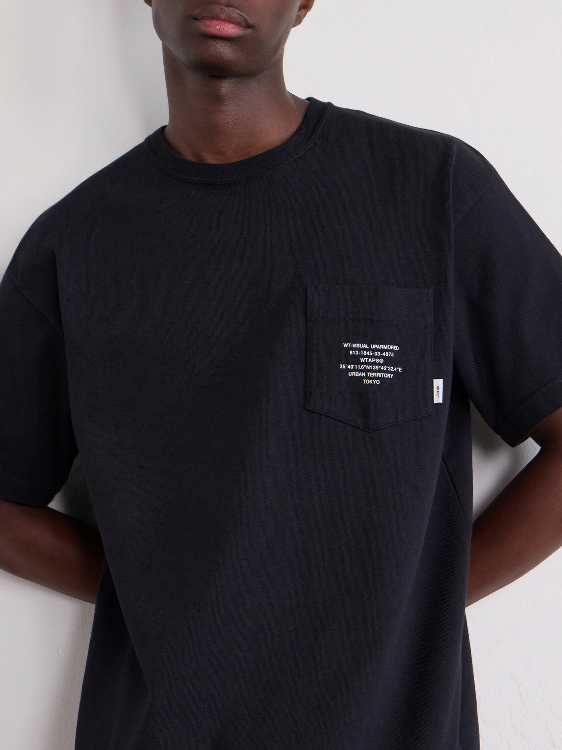 WTAPS - Logo-Appliquéd Printed Cotton-Jersey T-Shirt - Black