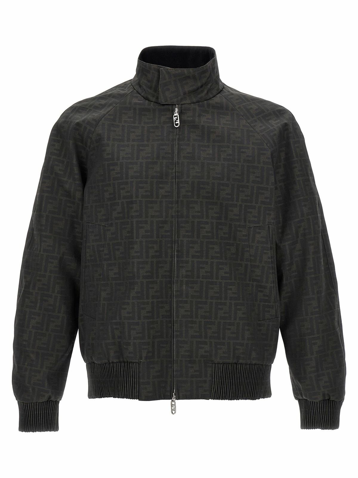 Fendi - Midnight-Blue Slim-Fit Logo-Jacquard Satin-Trimmed Fendi - Midnight-Blue Slim-Fit Logo-Jacquard Satin-Trimmed