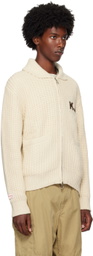 Kijun Beige Cowichan Zip Cardigan