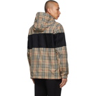 Burberry Reversible Beige and Red Vintage Check Shropshire Anorak Jacket