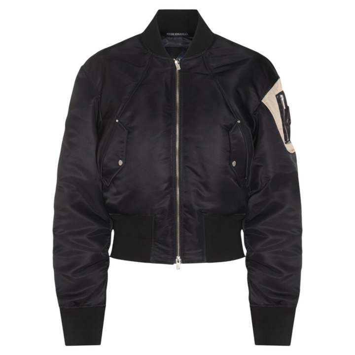 Photo: Moose Knuckles Black Nylon Casual Jacket