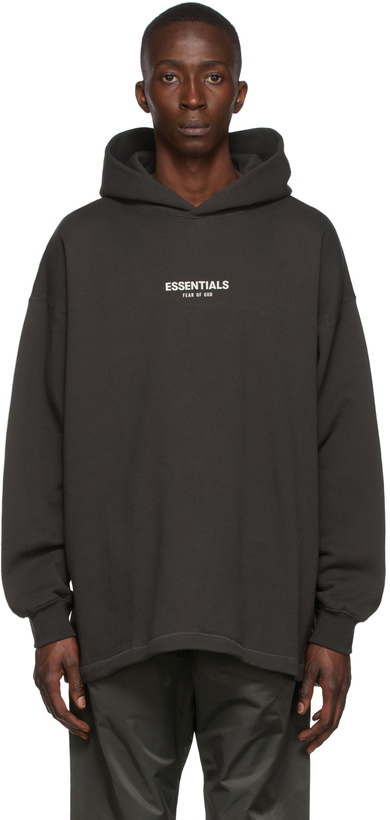Photo: Fear of God ESSENTIALS Black Relaxed Hoodie