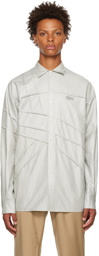 Feng Chen Wang Gray Paneled Shirt