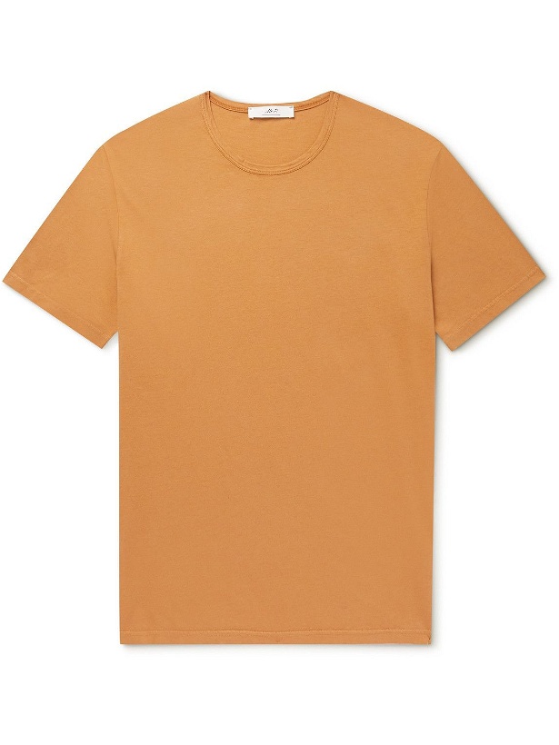 Photo: Mr P. - Garment-Dyed Organic Cotton-Jersey T-Shirt - Orange