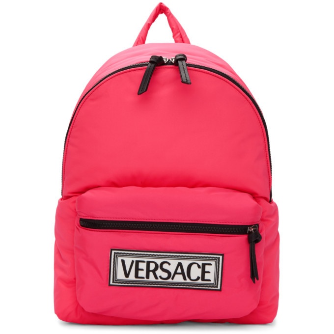 Photo: Versace Pink Logo Backpack