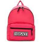 Versace Pink Logo Backpack
