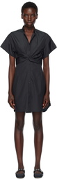 rag & bone Black Gretchen Shirt Minidress