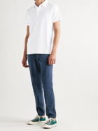 SAVE KHAKI UNITED - Easy Utility Slim-Fit Tapered Cotton-Poplin Drawstring Trousers - Blue