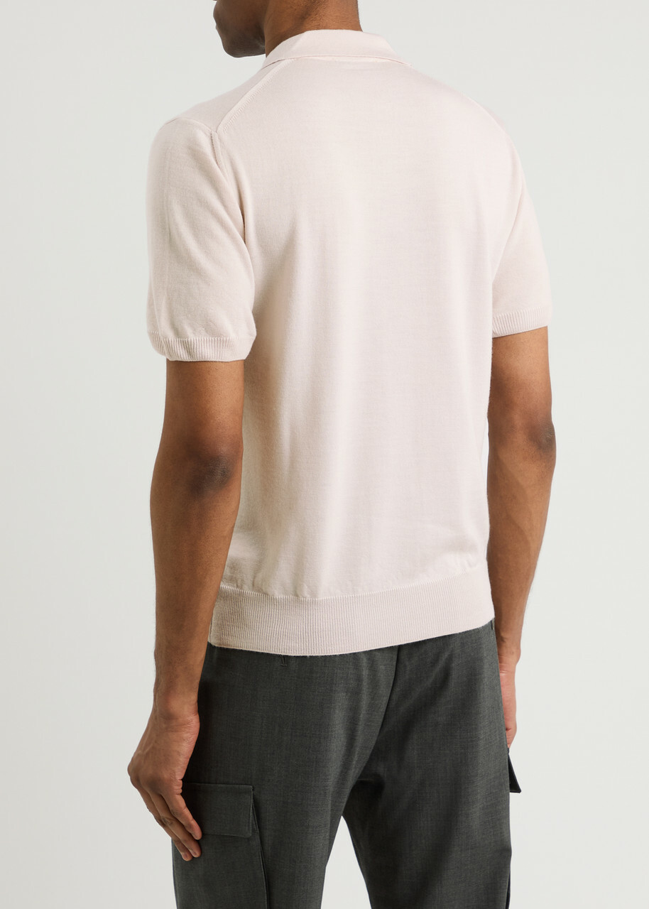 Aurélien Wool Polo Shirt Ecru