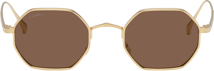 Cartier Eyewear Cartier Ct0544s Clash De Cartier 002 Gold  display picture 1