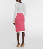 Xu Zhi Wool and cashmere midi skirt
