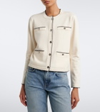 Tory Burch Kendra scalloped wool-blend cardigan