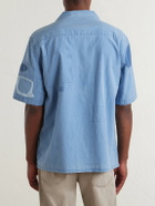 Corridor - Patchwork Cotton Shirt - Blue