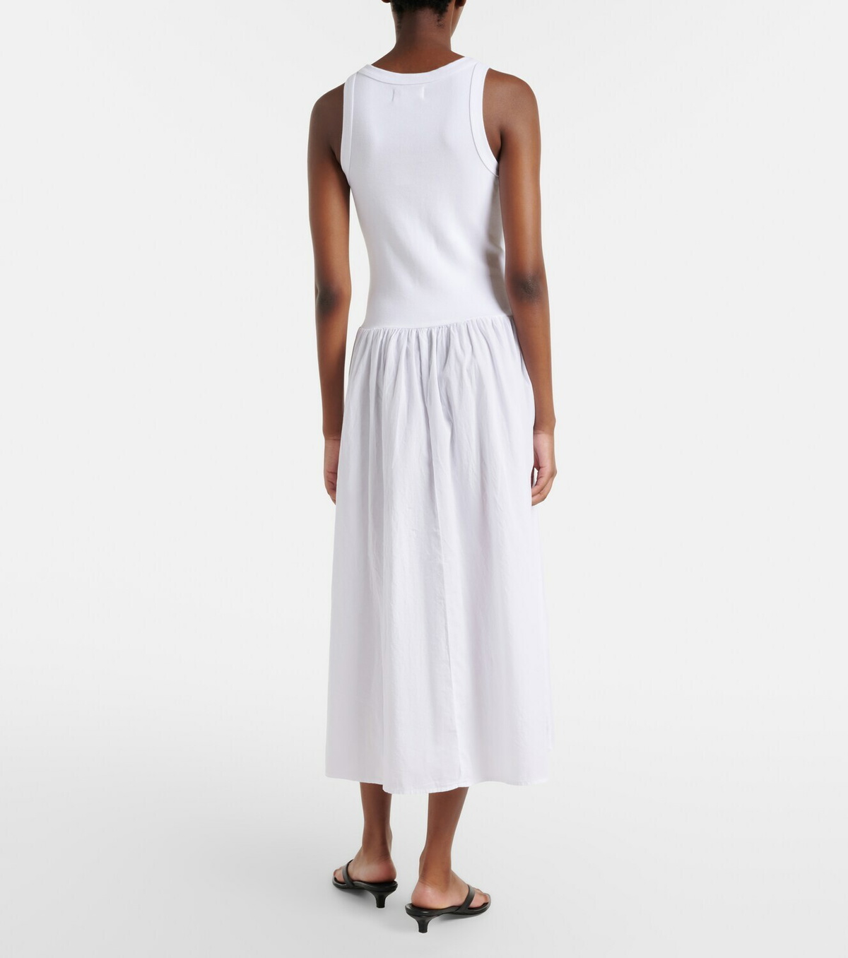 Velvet Amelia cotton-blend midi dress