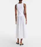 Velvet Amelia cotton-blend midi dress