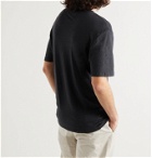 OFFICINE GÉNÉRALE - Emile Garment-Dyed Linen T-Shirt - Black