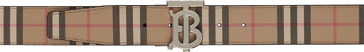 Photo: Burberry Reversible Beige Monogram Motif Vintage Check Belt