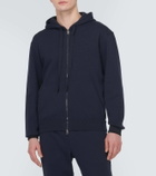 Brioni Cotton-blend jersey hoodie