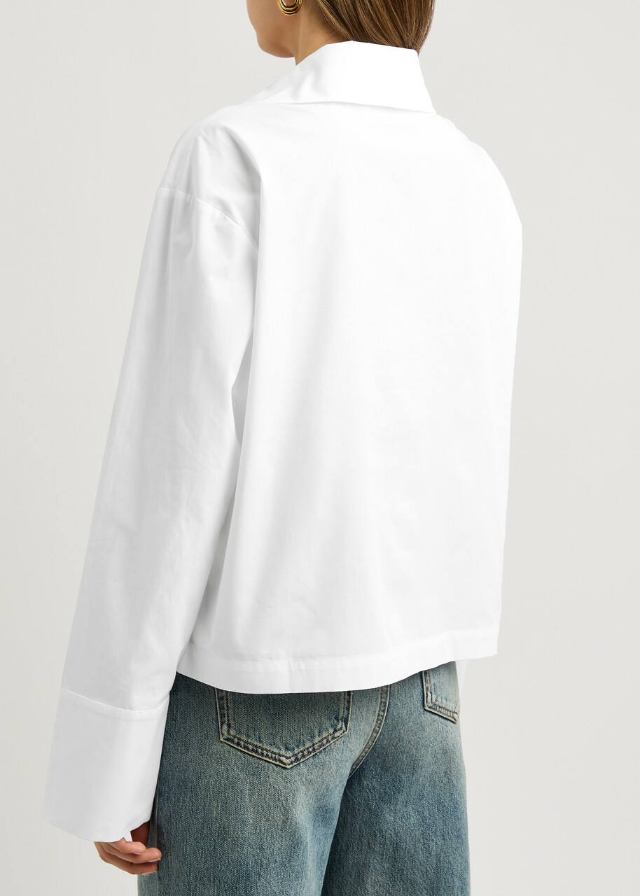 Rejina Pyo Riley Cotton-poplin Shirt Off White Rejina Pyo
