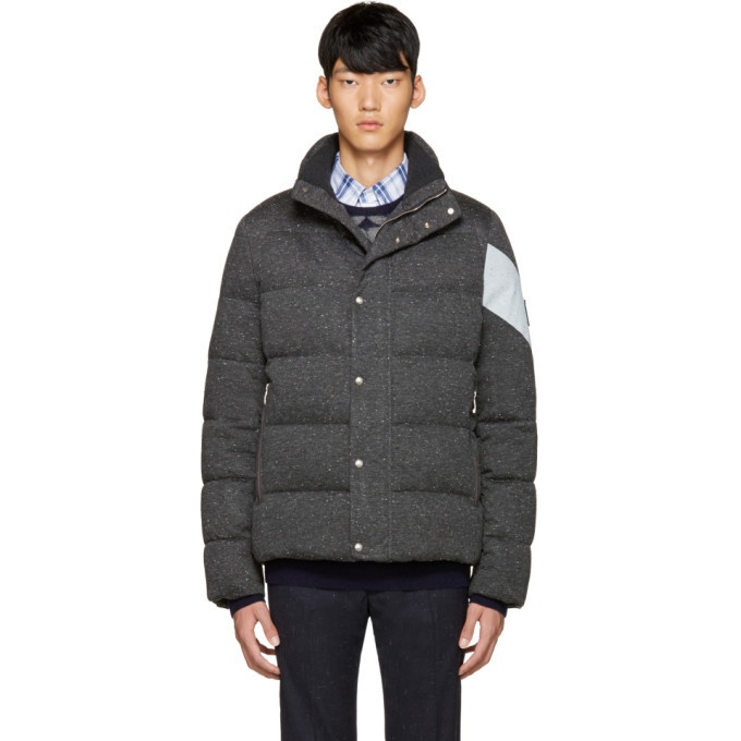 Photo: Moncler Gamme Bleu Grey Quilted Down Jacket