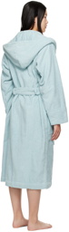 Tekla Blue Oversized Hooded Bathrobe