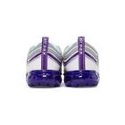 Nike White and Purple Air Vapormax 97 Sneakers