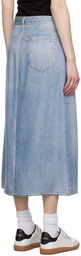 rag & bone Blue Miramar Midi Skirt