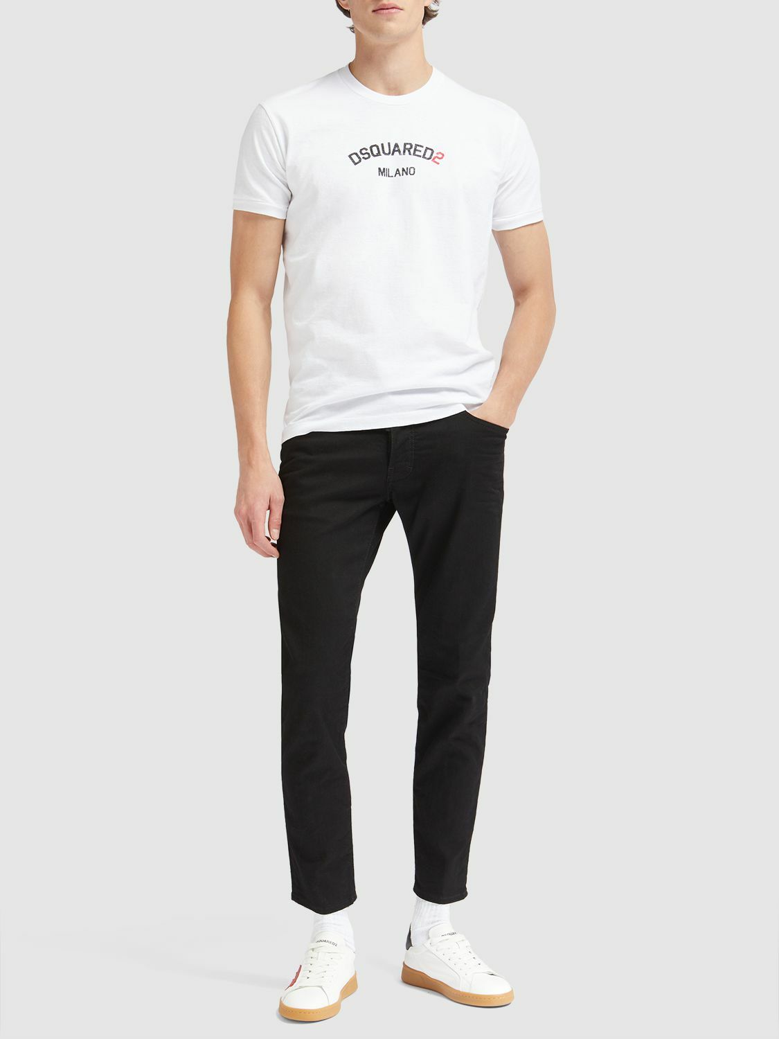 DSQUARED2 - Skater Black Bull Denim Jeans Dsquared2